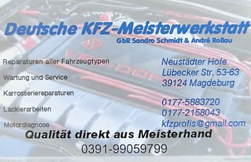 Deutsche KFZ Meisterwerkstatt — Kundenfoto