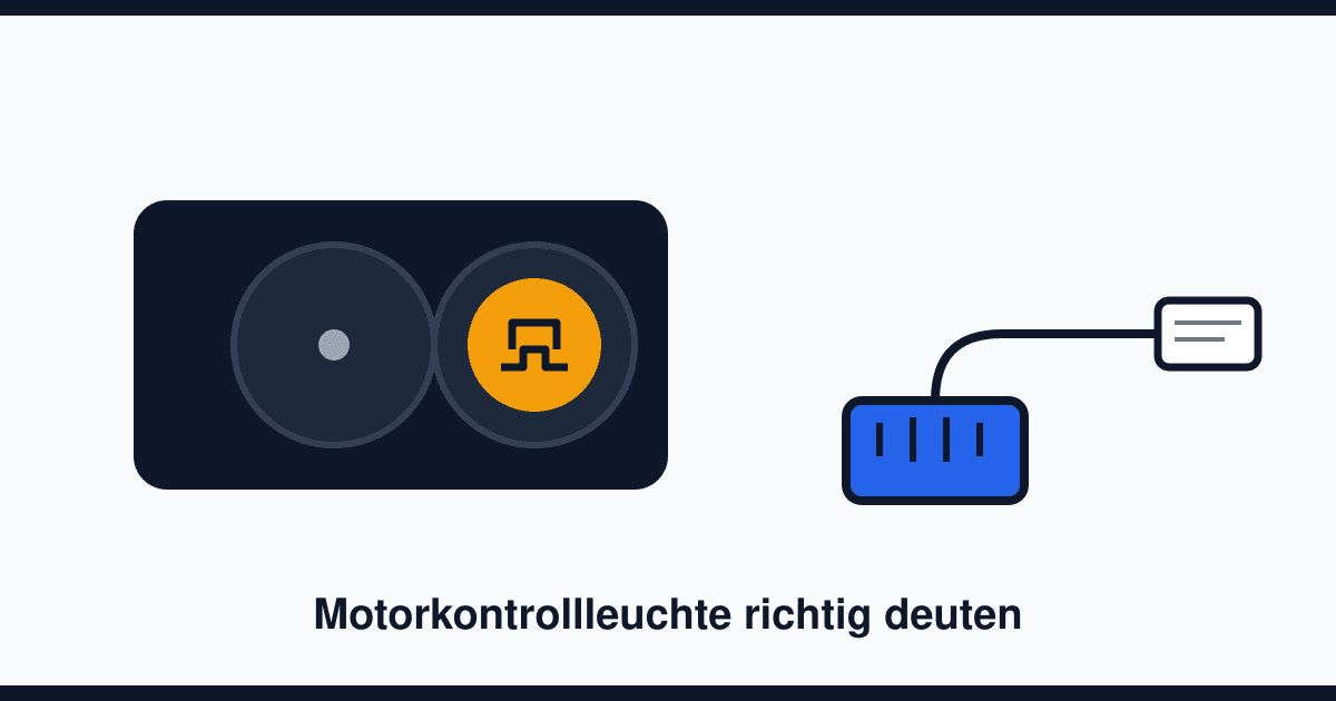 Motorkontrollleuchte leuchtet: Bedeutung, Fehlerspeicher auslesen und Kosten